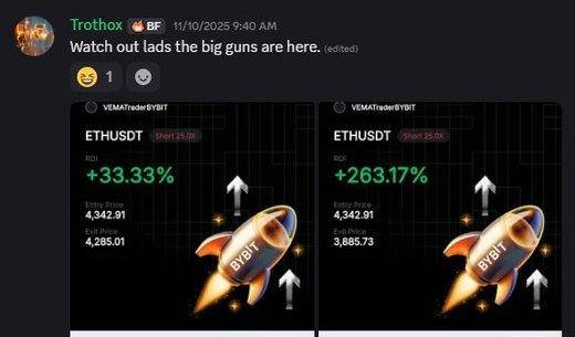 Member-posted trade result